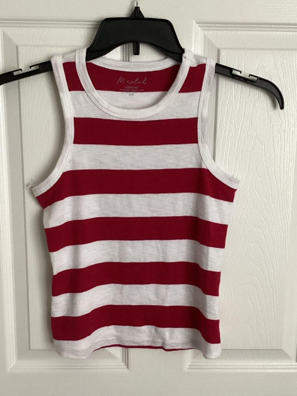 red white stripe tank top NWOT
